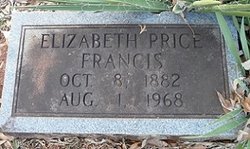 Elizabeth <I>Price</I> Francis 