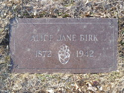 Alice Jane <I>Henson</I> Birk 