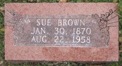 Elizabeth Susan “Sudie” <I>Thompson</I> Brown 