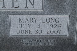 Mary Elizabeth <I>Long</I> Cohen 