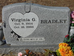 Virginia Gertrude “Jean” <I>Rudder</I> Bradley 
