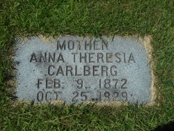 Anna Theresia <I>Carlson</I> Carlberg 