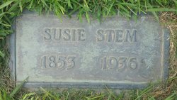 Susan “Susie” <I>Wills</I> Stem 