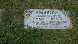 Emma <I>Perrett</I> Ambrose 