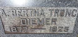 A. Bertha <I>Tronc</I> Diemer 