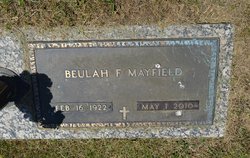 Beulah F. <I>Baker</I> Mayfield 