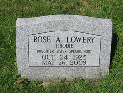 Rose A “Rhodie” Lowery 