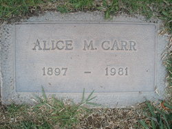 Alice May <I>Overand</I> Carr 