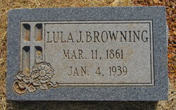 Lucretia J. “Lula - Lucy” <I>McCommas</I> Browning 