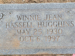 Winnie Jean <I>Hassell</I> Hugghins 