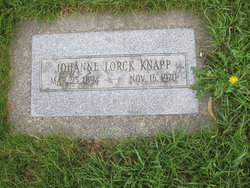 Johanne <I>Lorck</I> Knapp 