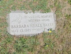 Barbara “Meme” <I>Neale</I> Baker 