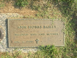 Ann <I>Hobbs</I> Bailey 