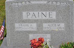 Alice May <I>Bean</I> Paine 