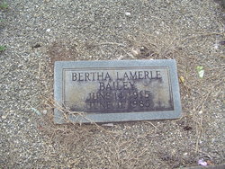 Bertha LaMerle <I>Smallwood</I> Bailey 