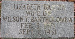 Elizabeth <I>Barton</I> Bartholomew 