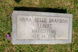 Anna Belle <I>Brandon</I> Albert 