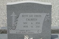 Betty Lou <I>Childs</I> Calhoun 