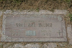 Opal Mae <I>Coleman</I> Walden 
