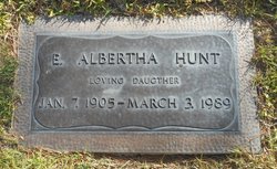 Ella Albertha Hunt 
