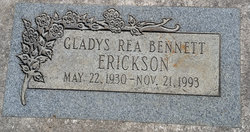 Gladys Rea <I>Bennett</I> Erickson 