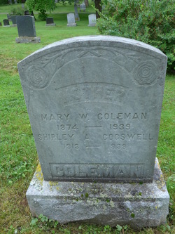 Mary W <I>Balcom</I> Coleman 