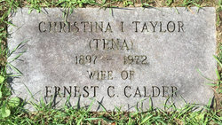Christina Isabel “Tena” <I>Taylor</I> Calder 
