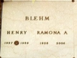 Ramona Ann “Nancy” <I>Terrian</I> Blehm 