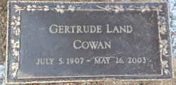 Gertrude <I>Land</I> Cowan 
