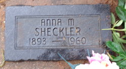 Anna May <I>Wendt</I> Sheckler 
