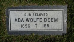 Ada <I>Wolfe</I> Deem 