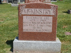 Elizabeth <I>Lee</I> McKinstry 