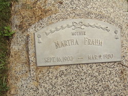 Martha Maria Katherine <I>Rudebush</I> Frahm 