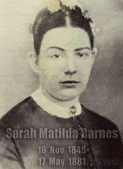 Sarah Matilda “Sallie” <I>Barnes</I> Perdue 