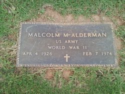 Malcolm M Alderman 