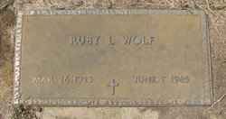 Ruby L <I>Rude</I> Wolf 