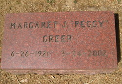 Margaret “Peggy” <I>Johnson</I> Greer 