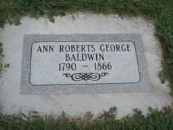 Ann <I>Roberts</I> Baldwin 