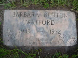 Barbara Beatrice <I>Burton</I> Watford 