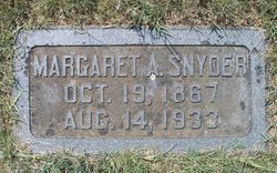 Margaret A <I>Farison</I> Snyder 
