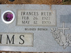 Frances Ruth <I>Pardue</I> Tims 