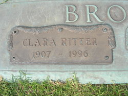 Clara Virginia <I>Ritter</I> Brown 