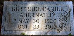 Anna Gertrude <I>Daniel</I> Abernathy 