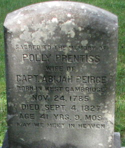 Mary “Polly” <I>Prentiss</I> Peirce 