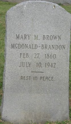 Mary Melissa <I>Brown</I> McDonald-Brandon 