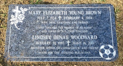 Mary Elizabeth <I>Young</I> Brown 