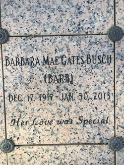 Barbara Mae <I>Gates</I> Busch 