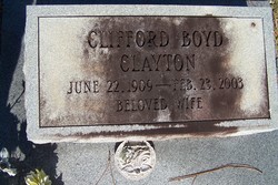 Clifford <I>Boyd</I> Clayton 