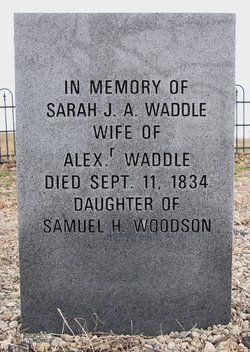 Sarah J. A. <I>Woodson</I> Waddle 