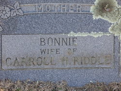 Varnie Doone “Bonnie” <I>Johnson</I> Riddle 